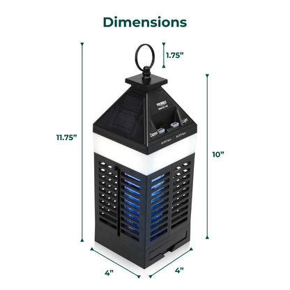 Solar Zapper Lantern with 360 Easy Clean Brush