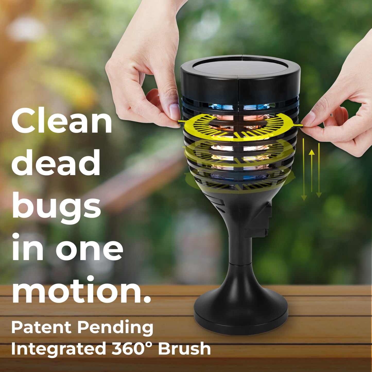 Solar Zapper Torch with 360 Easy Clean Brush
