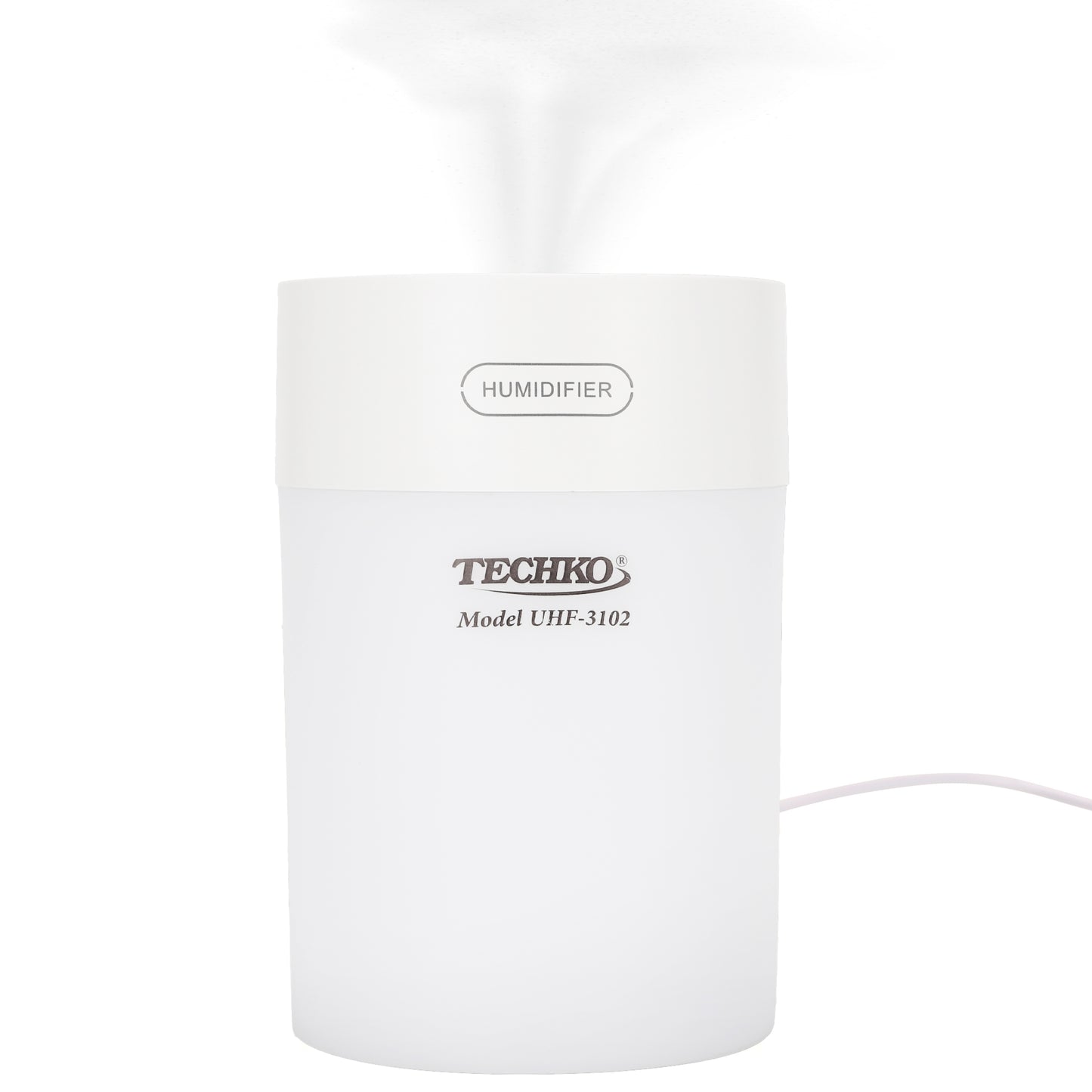 Portable Fine-Mist Humidifier w/ LED Night Light - 600ml