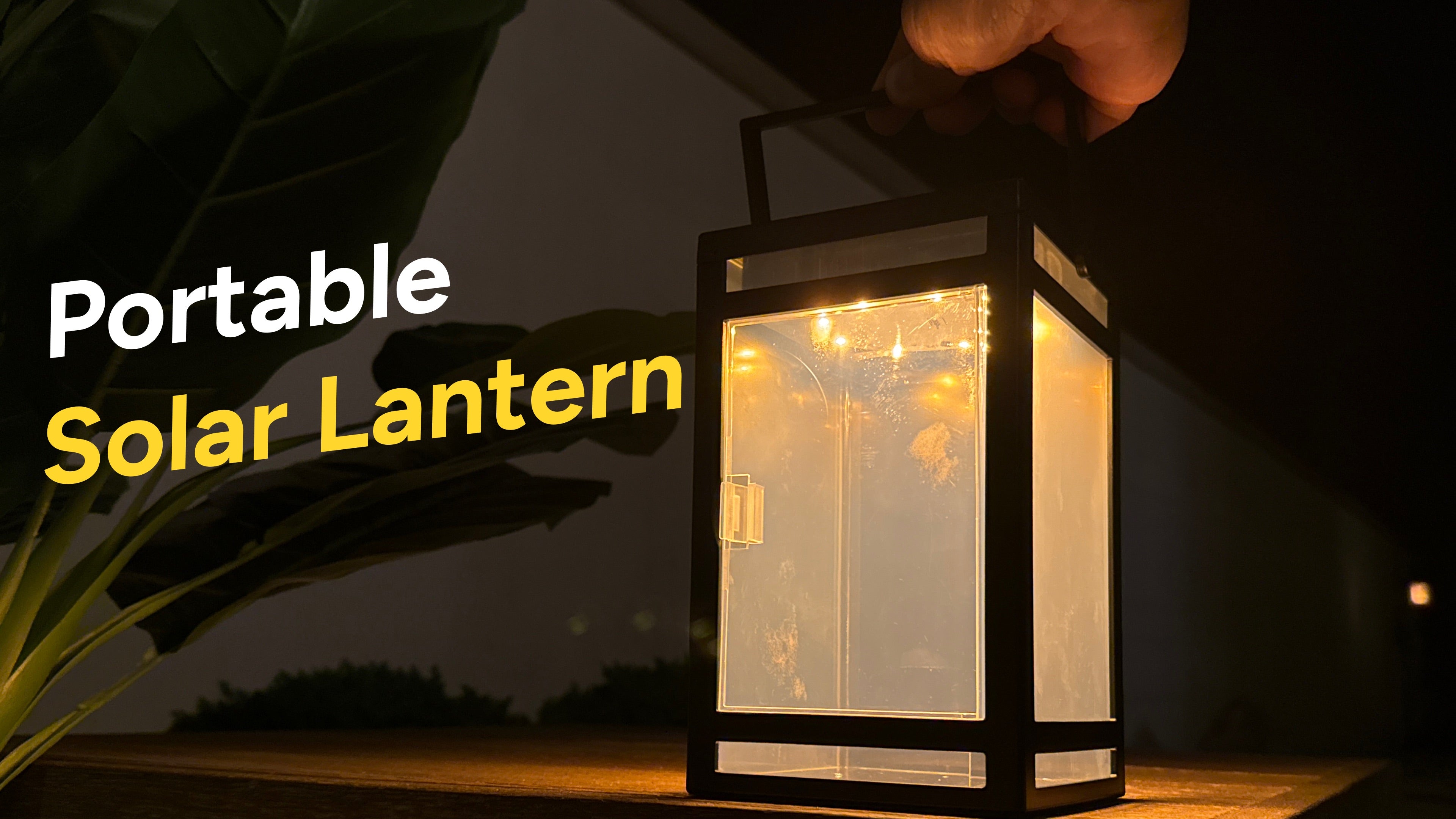 Portable Solar Lantern (Clear Panel) – Techko Group