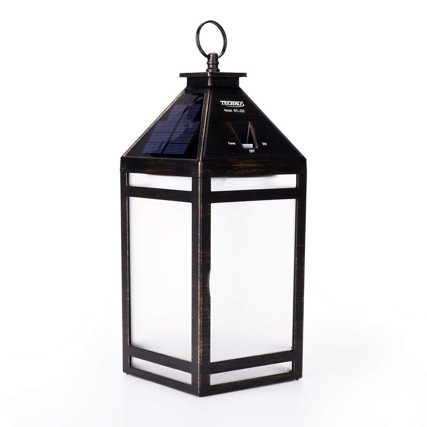 Solar Portable Hanging Lantern (Flame Effect)