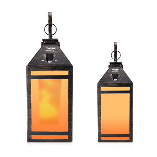 Solar Portable Hanging Lantern with Wall Mount (Flame Effect)