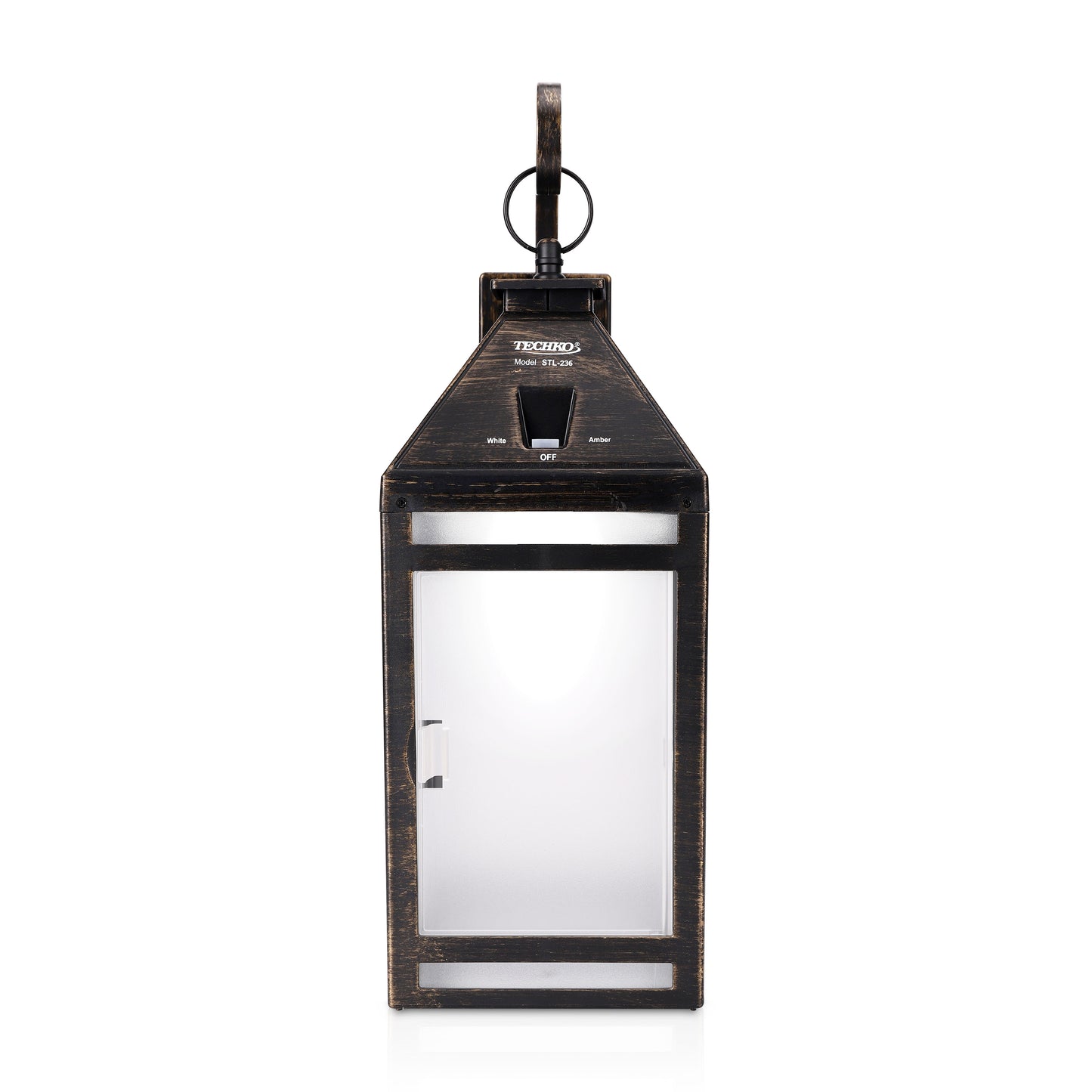 Solar Portable Hanging Lantern with Wall Mount (Frosted Panel)
