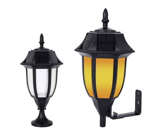 Solar Classic Wall Light with Wall Mount (Dual Lighting Modes)
