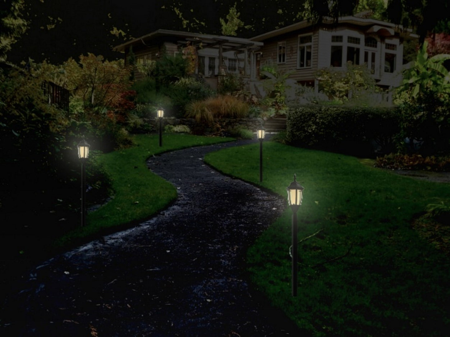 Solar Classic Pathway Light (Flame Effect)