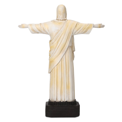 Jesus Statue with High-Power Solar Spotlight