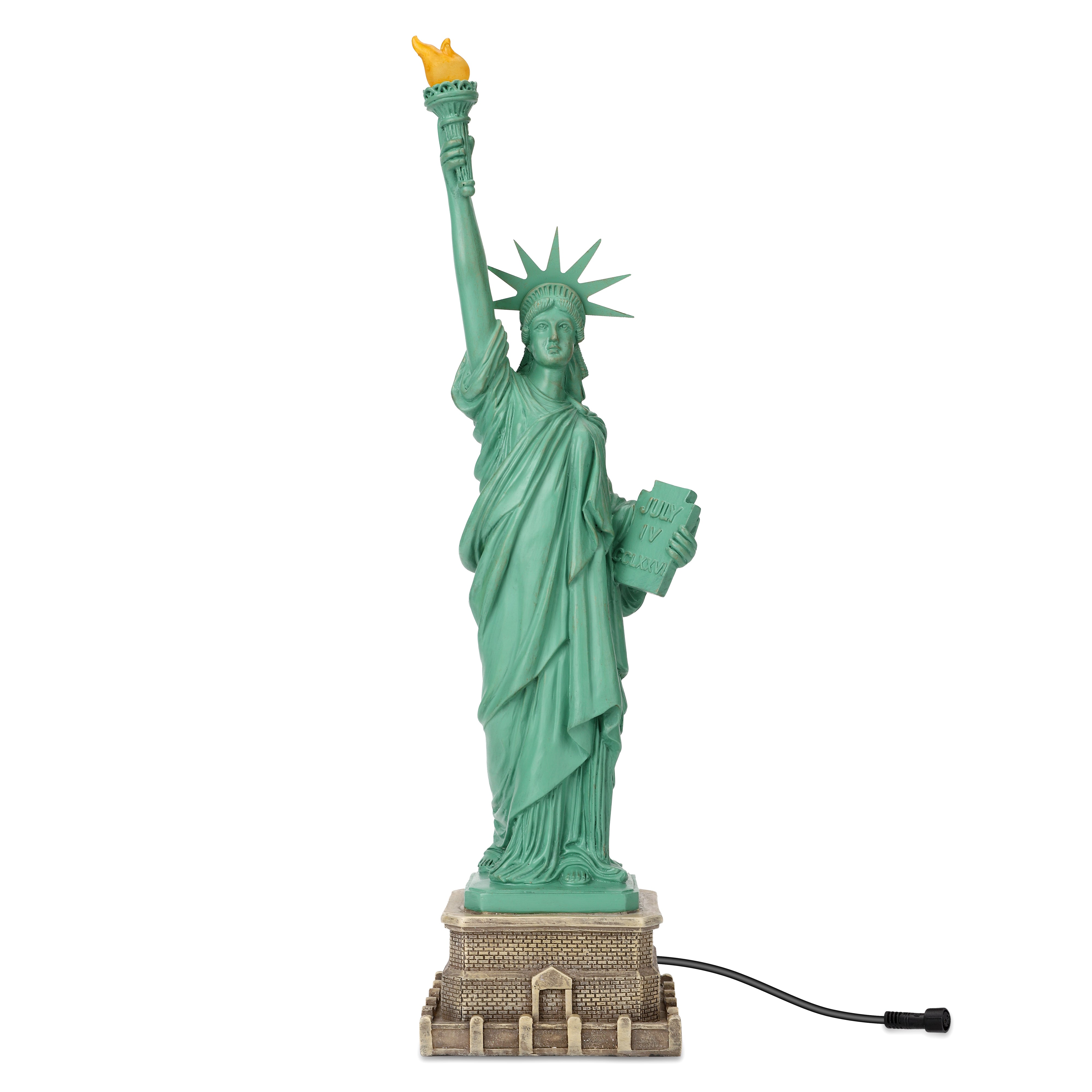 Statue of Liberty with High-Power Solar Spotlight – Techko Group