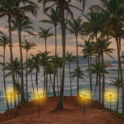 Solar Tiki Torches with Multiple Lighting Modes (2-Pack)