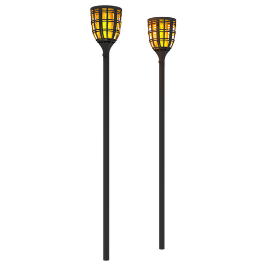 Solar Tiki Torches with Multiple Lighting Modes (2-Pack)