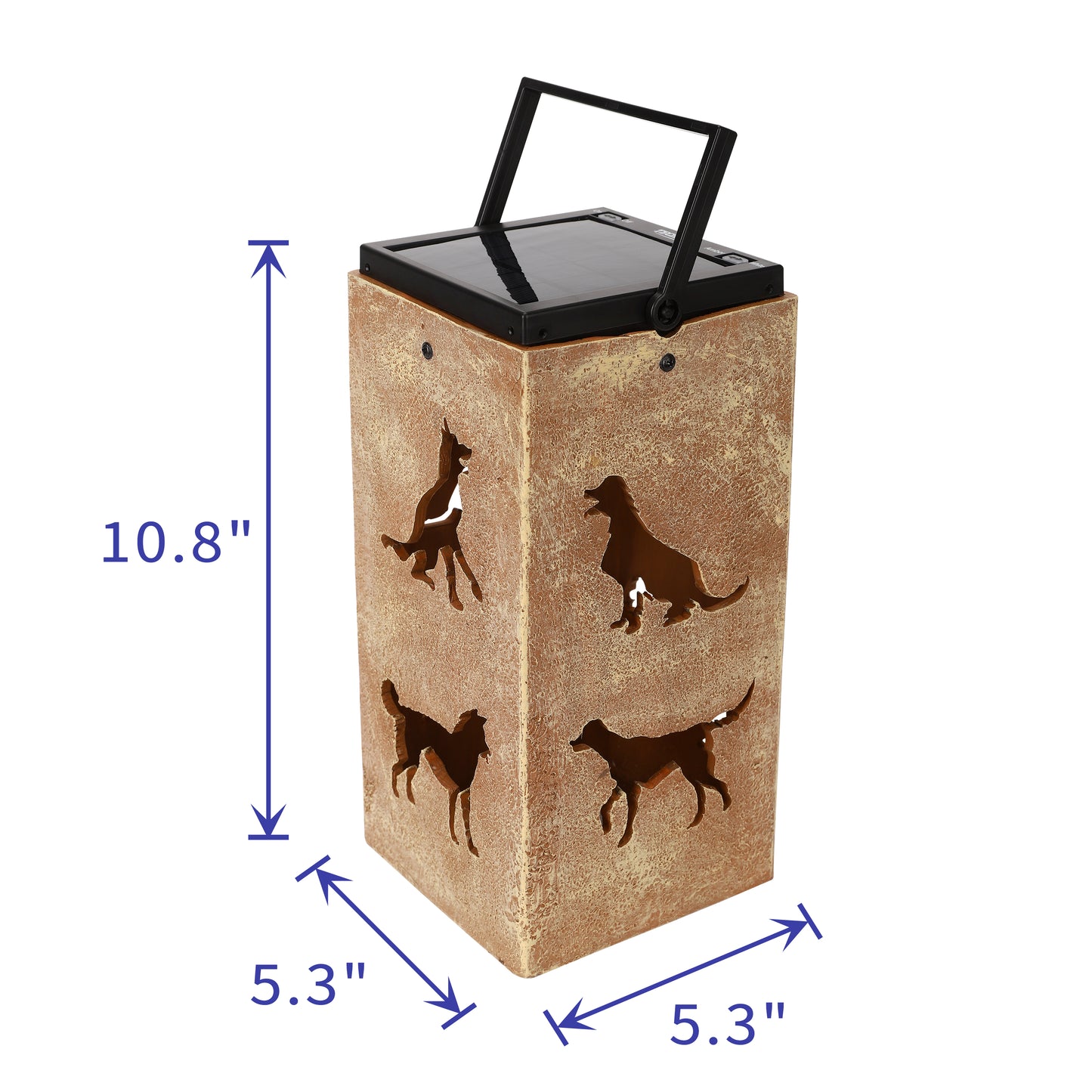 Solar Decorative Portable Lantern - Dog