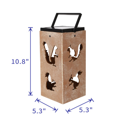 Solar Decorative Portable Lantern - Squirrel