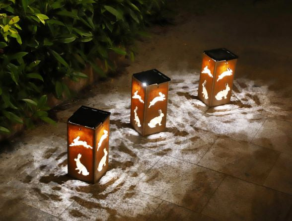 Solar Decorative Portable Lantern - Rabbit