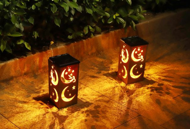 Solar Decorative Portable Lantern - Moon & Star