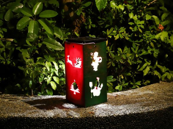Solar Decorative Portable Lantern - Christmas