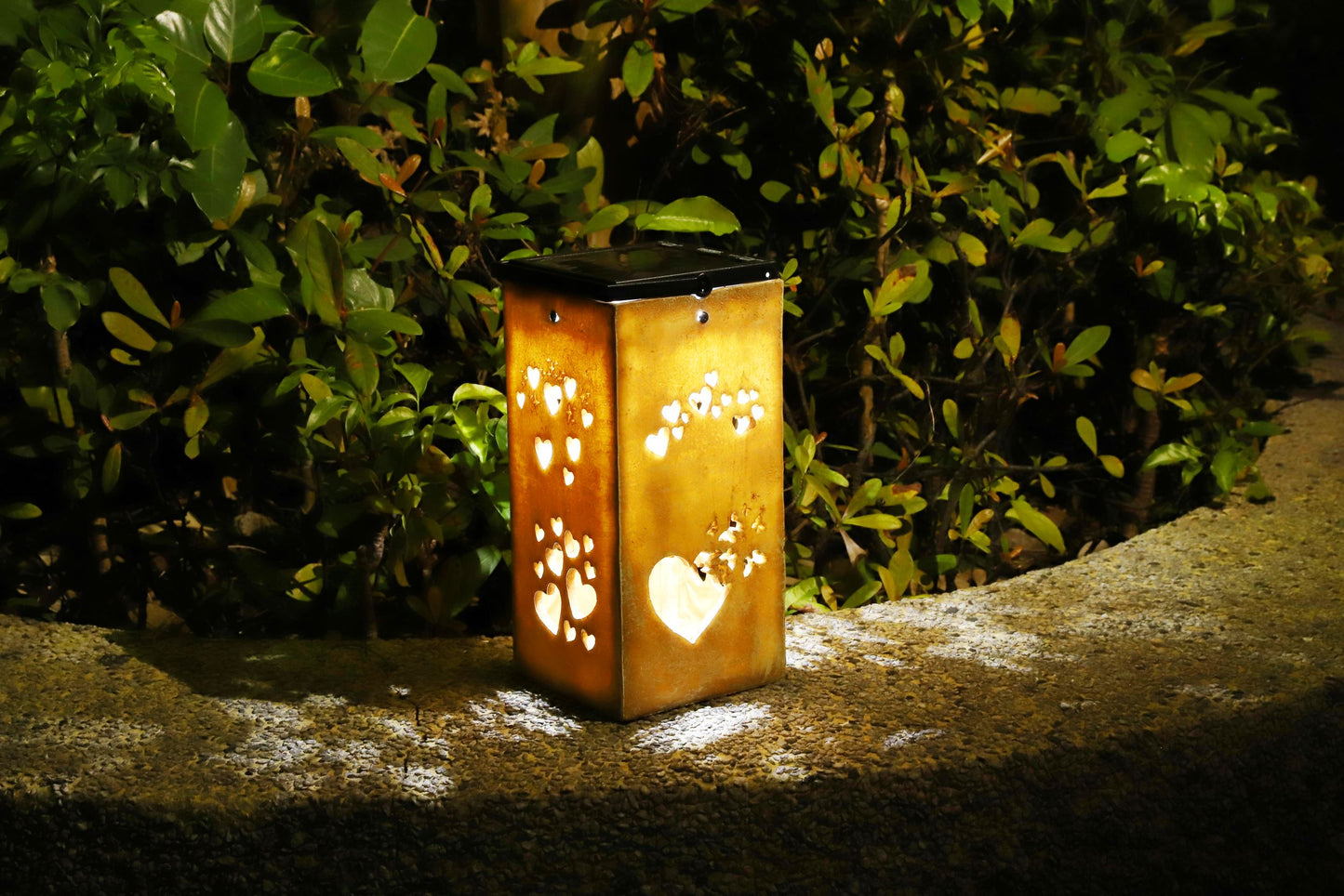 Solar Decorative Portable Lantern - Hearts