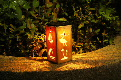 Solar Decorative Portable Lantern - Tropical