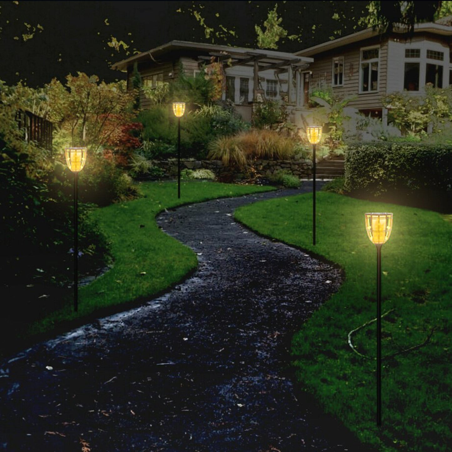 Solar Tiki Torches (2 Pack)