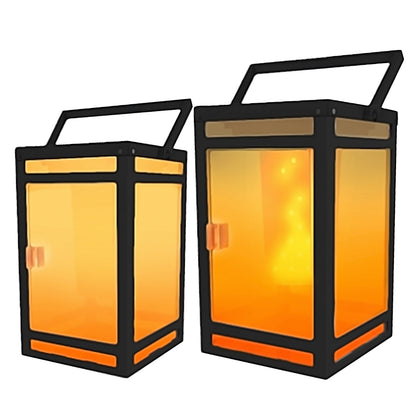 Solar Portable Lantern (w/ Flame)