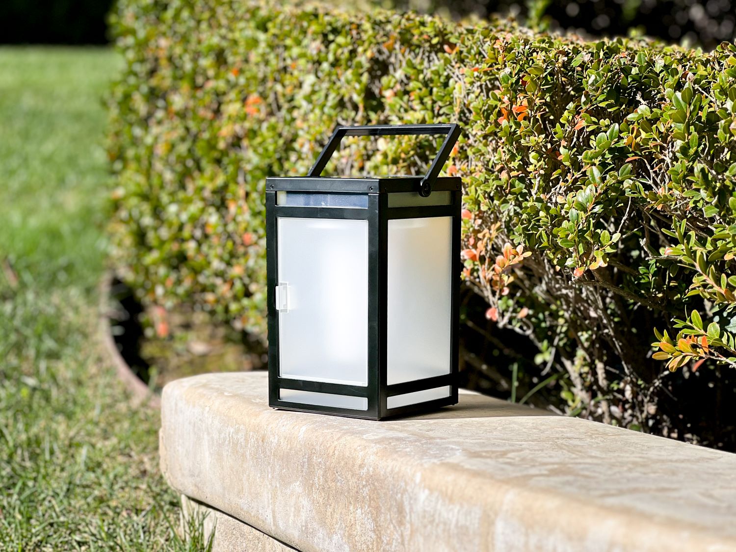 Tanner Solar Flameless Lantern, Medium