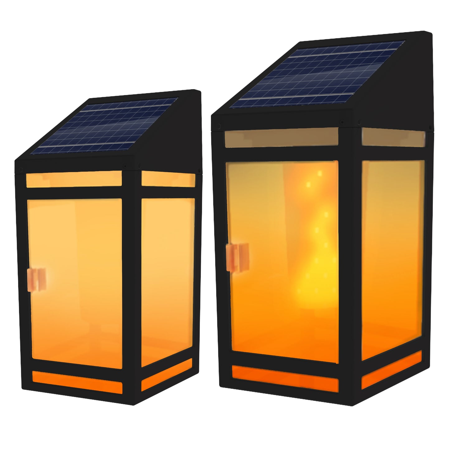 Solar Wall Lantern (Flame Effect)