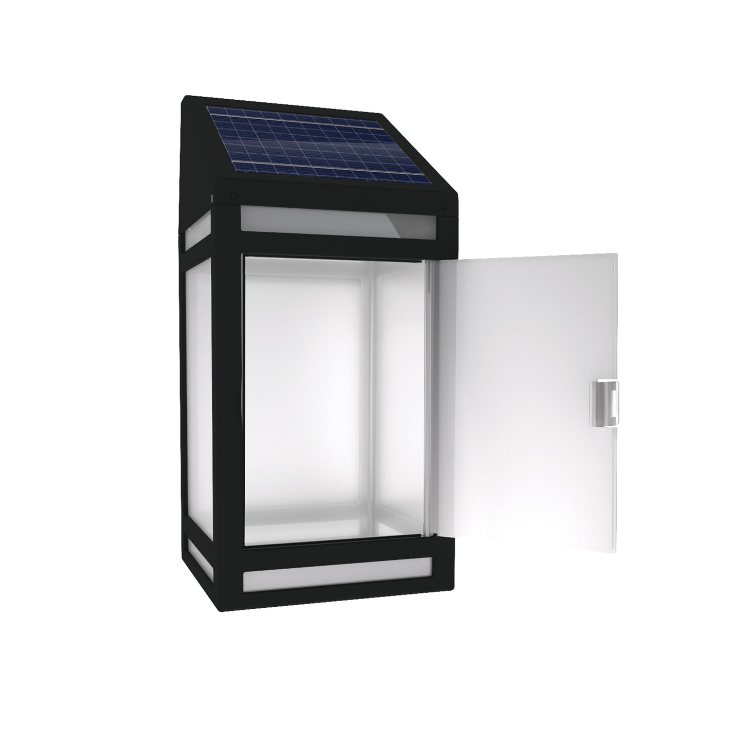 Solar Wall Lantern (Frosted Panel)