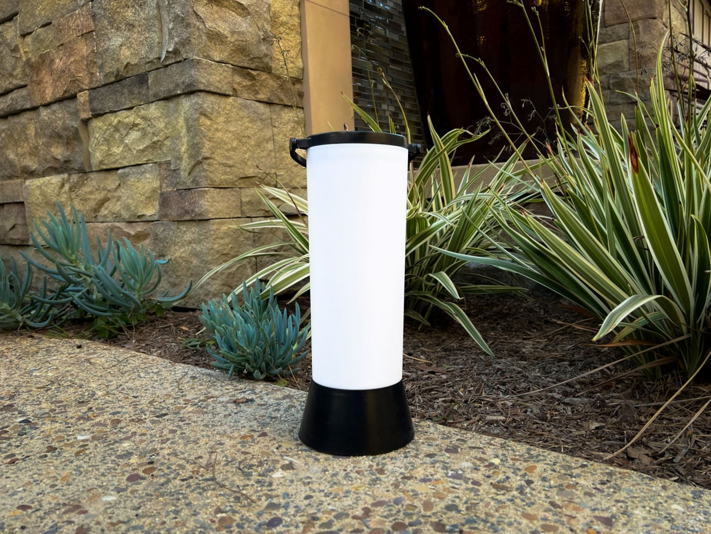 Solar Portable Cylinder Pathway Light (Flame Effect)