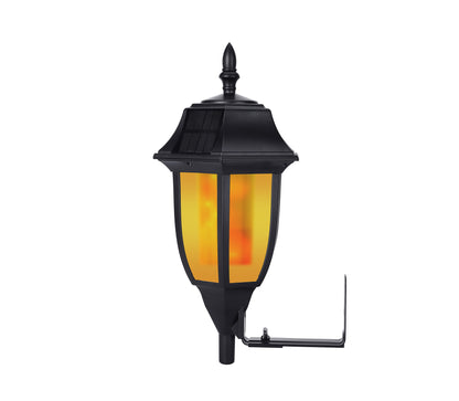 Solar Classic Wall Light with Wall Mount (Flame Effect)